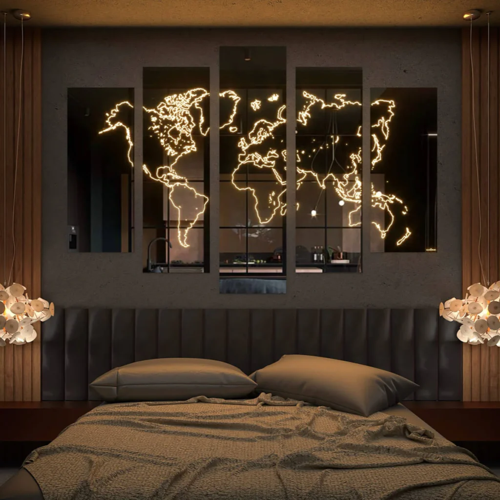LED mirror world
